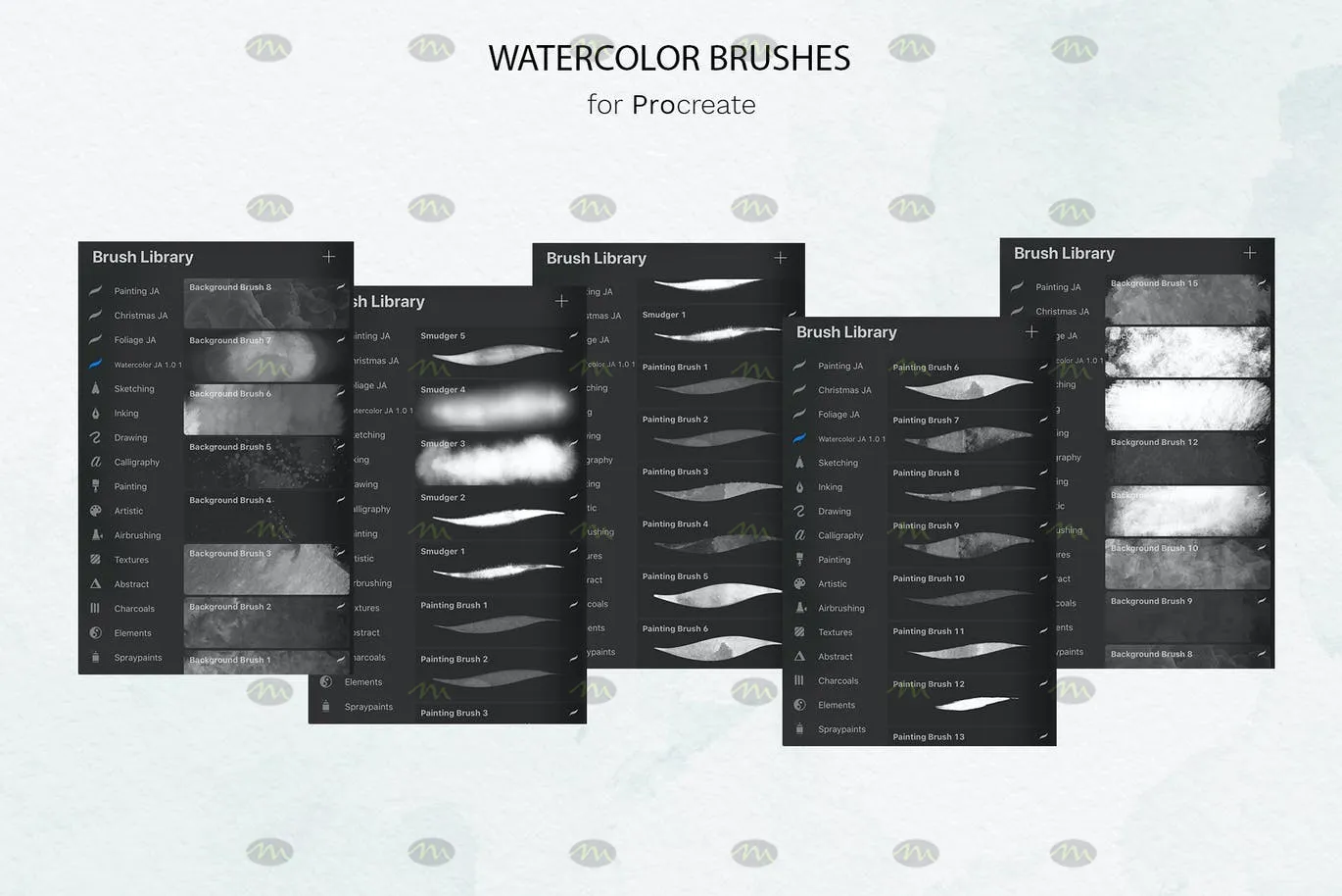 41个超写实自然效果|Procreate笔刷详情图 15