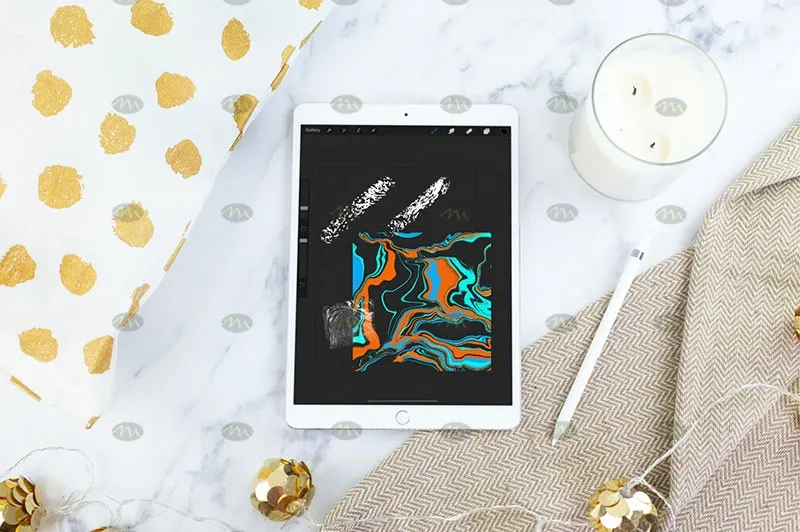 8个流体画艺术|Procreate笔刷详情图 10