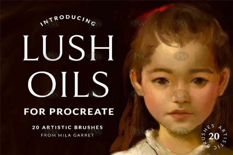 LuhOil 20个厚涂油画|Procreate笔刷详情图 8