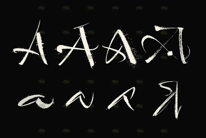 14个书法|Procreate笔刷详情图 7