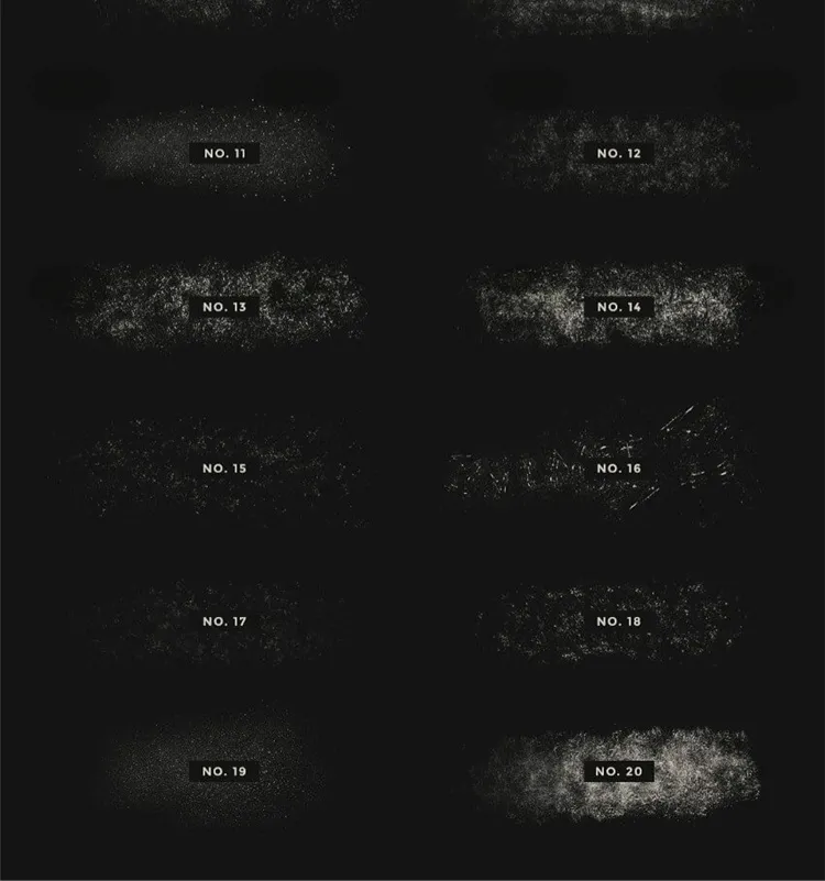 20个破损粒子质感纹理|Procreate笔刷详情图 10