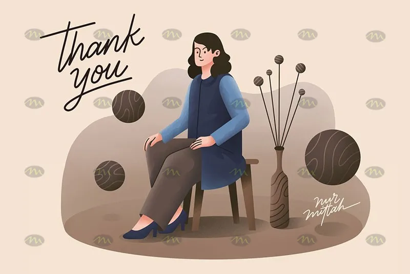 12个扁平人物形象设计|Procreate笔刷详情图 8