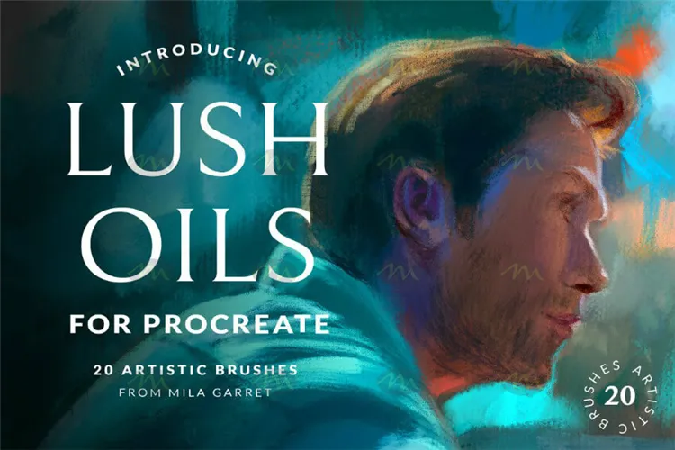 LuhOil 20个厚涂油画|Procreate笔刷详情图 10