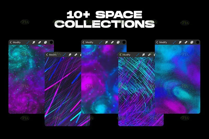 10个银河系星空|Procreate笔刷详情图 8